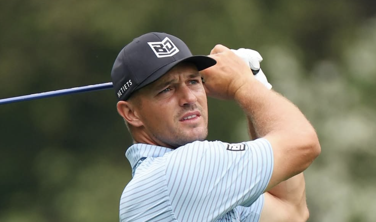 Bryson DeChambeau Swinging a golf club